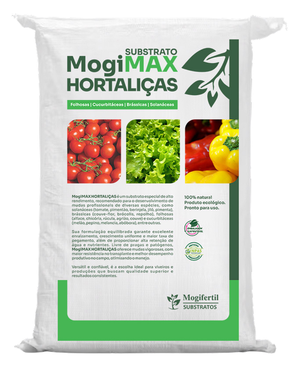 MogiMAX HF Hortaliças Folhosas — MogiMAX Profissional - Substratos por Cultura Mogifertil