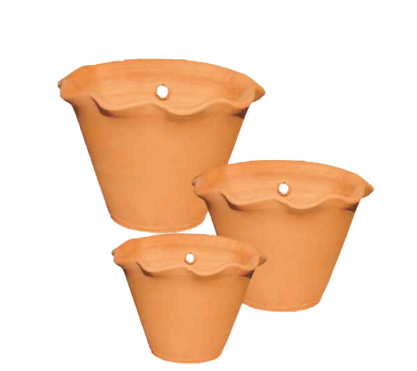 Vasos de Cerâmica Parede Babado